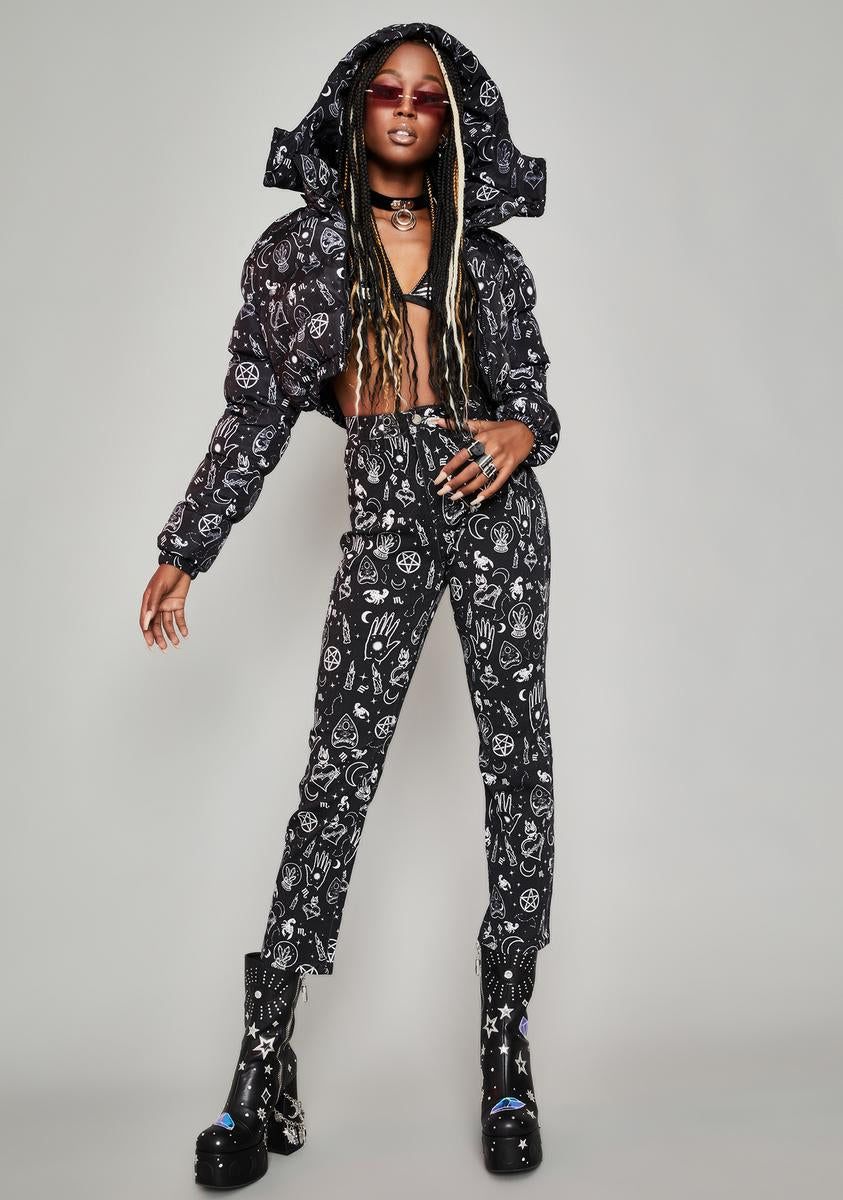 Playing With Magic Puffer Jacket sold by Dolls Kill product image thumbnail 3