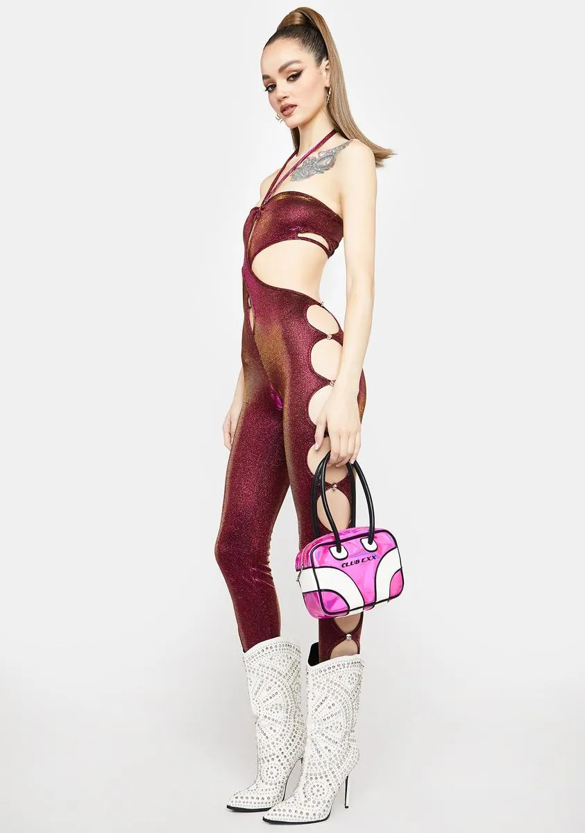 Feel The Beat Glitter Jumpsuit sold by Dolls Kill product image thumbnail 3