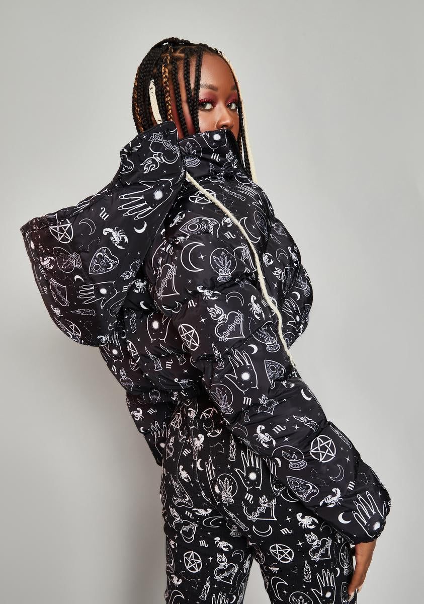 Playing With Magic Puffer Jacket sold by Dolls Kill product image thumbnail 4