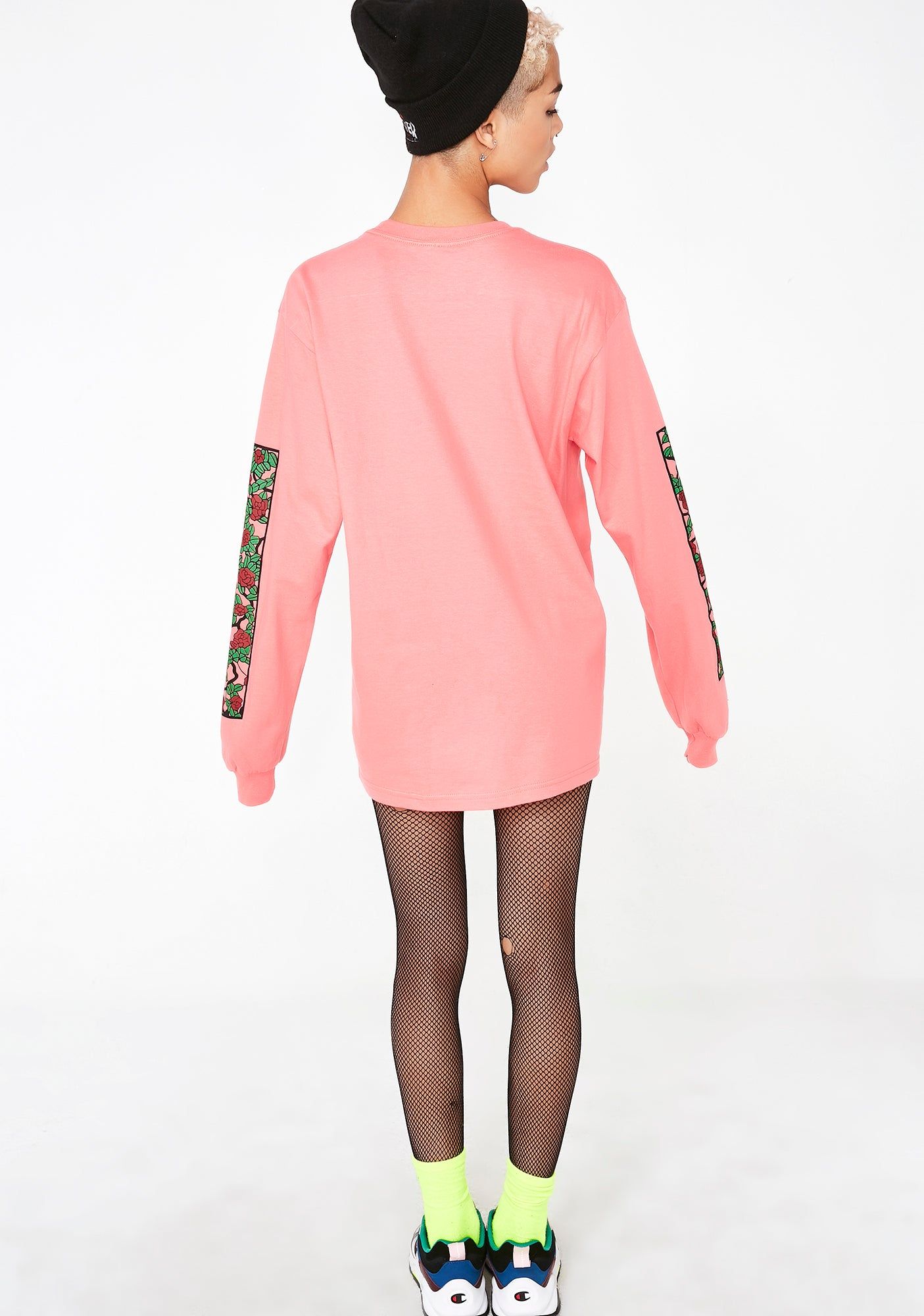 Stained Roses Long Sleeve Tee sold by Dolls Kill product image thumbnail 4