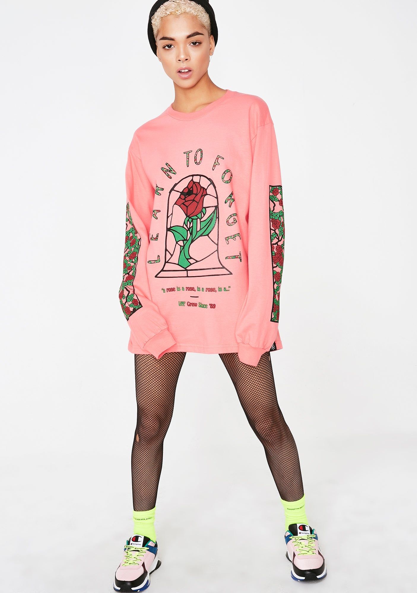 Stained Roses Long Sleeve Tee sold by Dolls Kill product image thumbnail 5