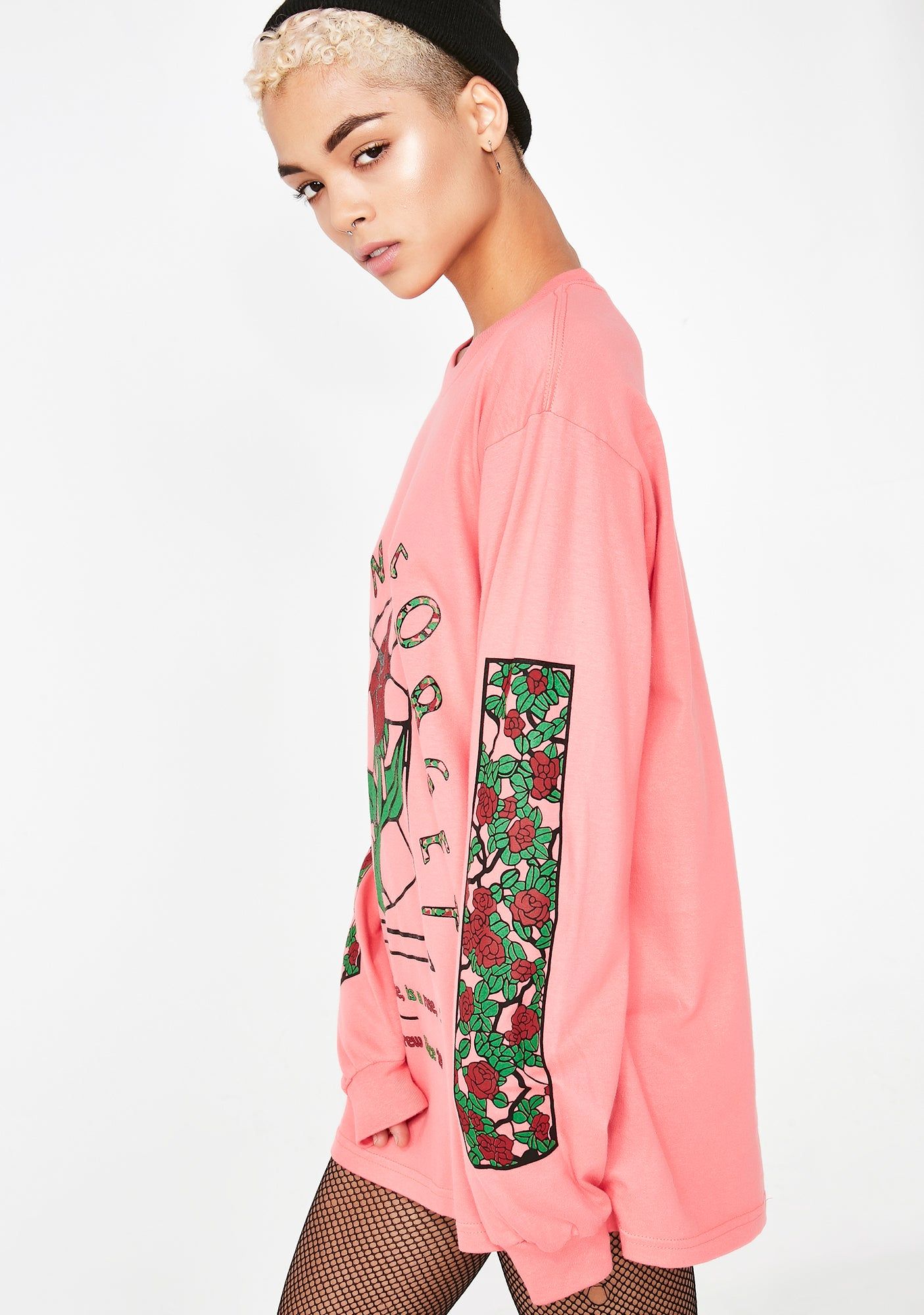 Stained Roses Long Sleeve Tee sold by Dolls Kill product image thumbnail 2