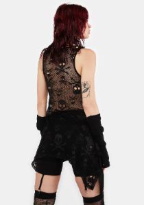 Graveyard Skulls Tank Top sold by Dolls Kill