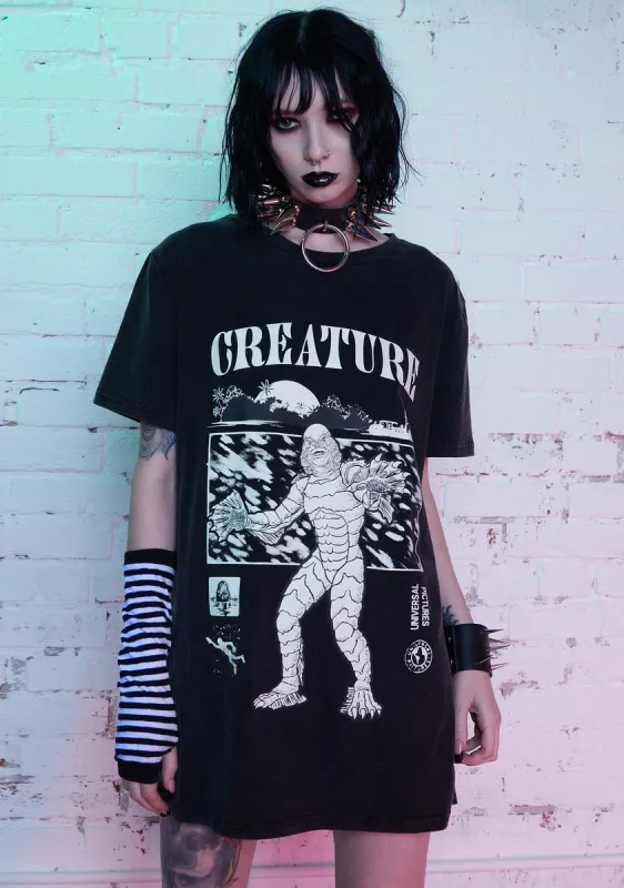 The Darkest Depths Glow In The Dark Tee made by Dolls Kill
