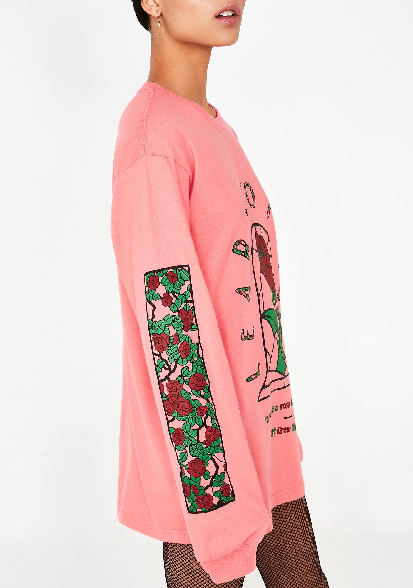 Stained Roses Long Sleeve Tee sold by Dolls Kill product image thumbnail 3