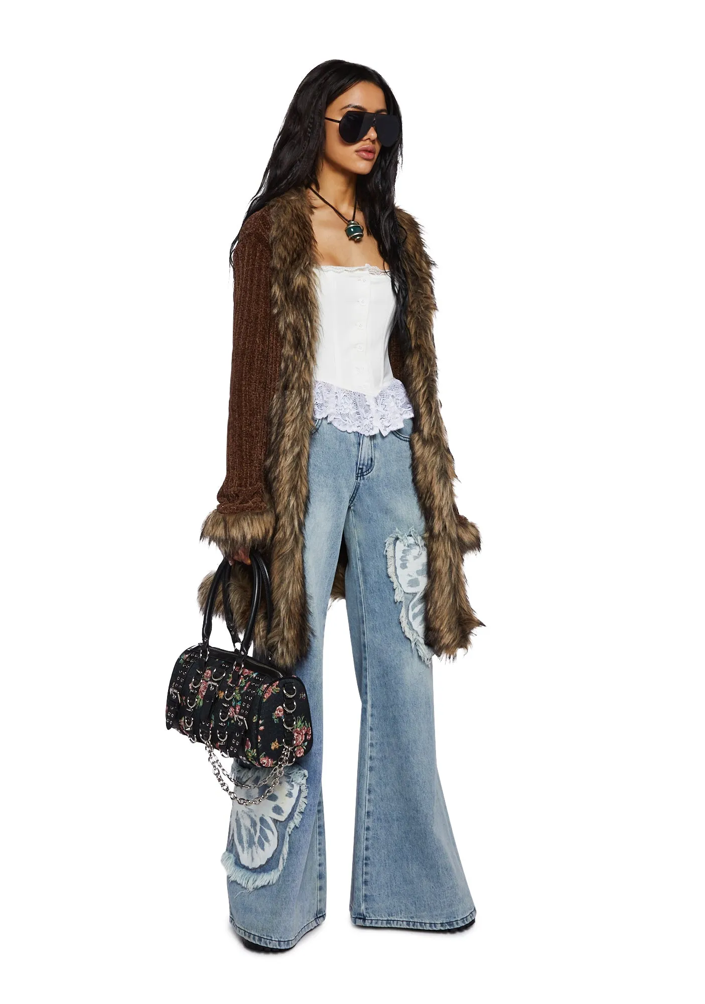 Fluttering Muse Wide Leg Jeans sold by Dolls Kill product image thumbnail 2
