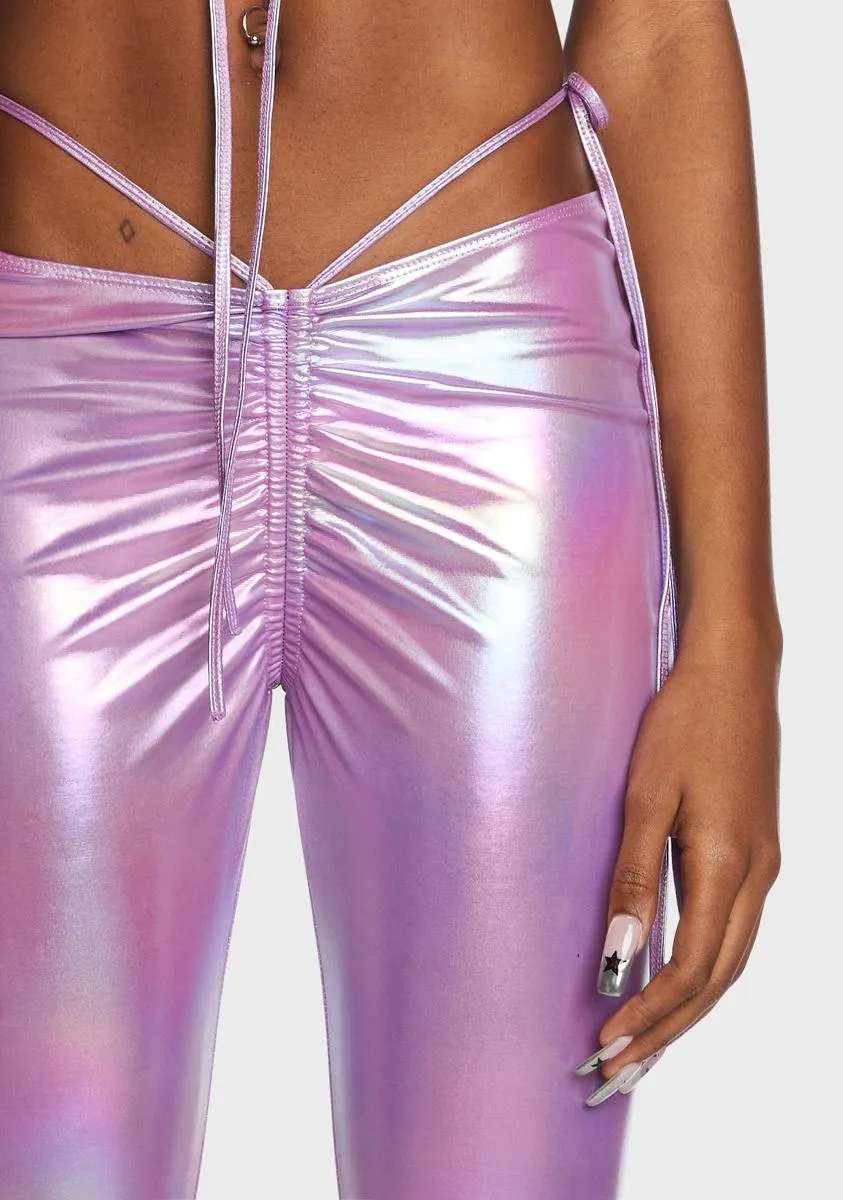 Lavender Siren Calling Metallic Flares sold by Dolls Kill product image thumbnail 2