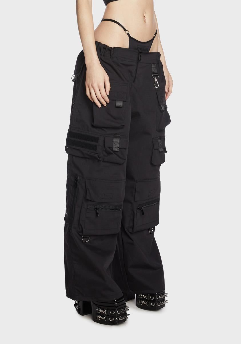 Techno Baggy Pants With Tactical String Panty sold by Dolls Kill product image thumbnail 3
