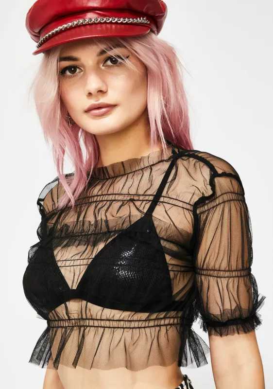 Night Nostalgia Crop Top sold by Dolls Kill