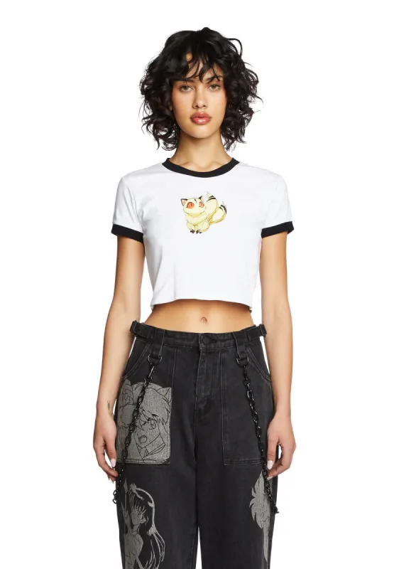 Two Tails Ringer Tee sold by Dolls Kill