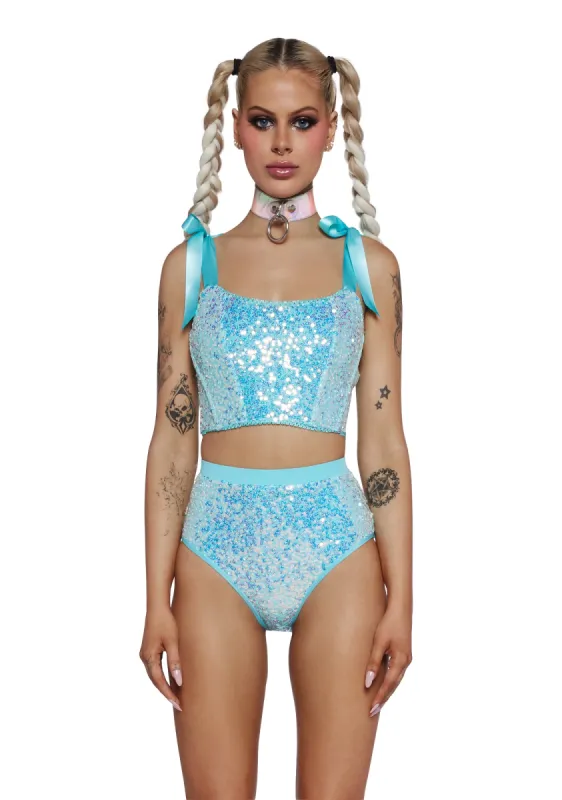 Marine Majesty Corset Top sold by Dolls Kill