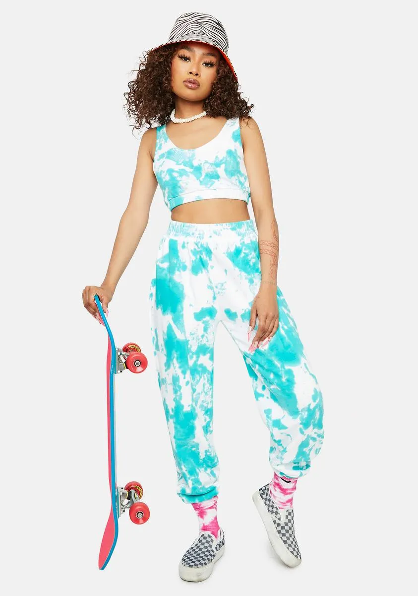 Aqua Gotta Get My Way Tie Dye Tank sold by Dolls Kill product image thumbnail 3