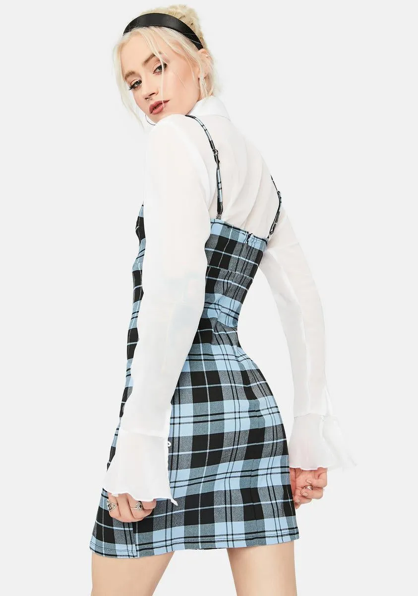 Good Behavior Plaid Mini Dress sold by Dolls Kill product image thumbnail 4