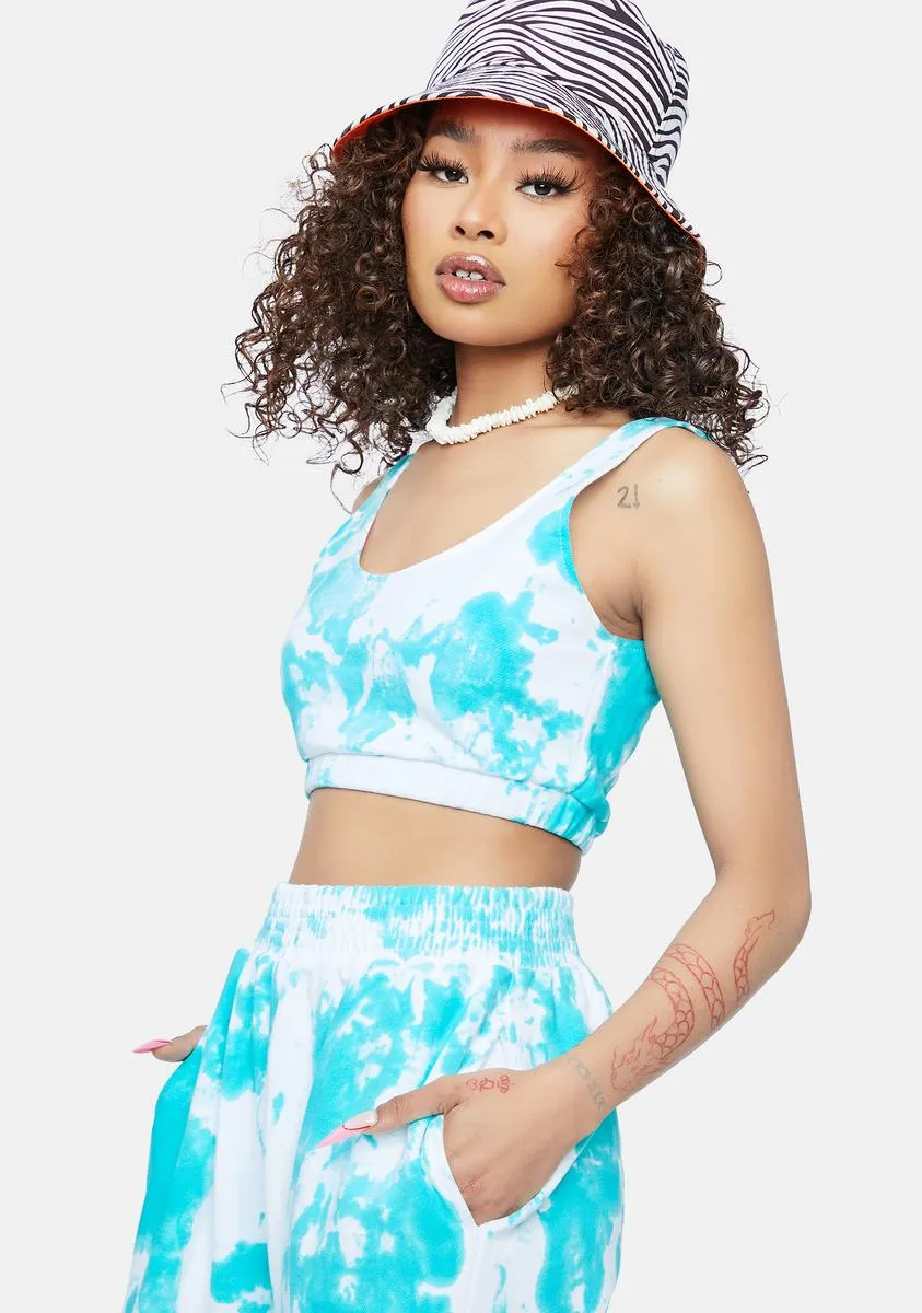 Aqua Gotta Get My Way Tie Dye Tank sold by Dolls Kill product image thumbnail 2