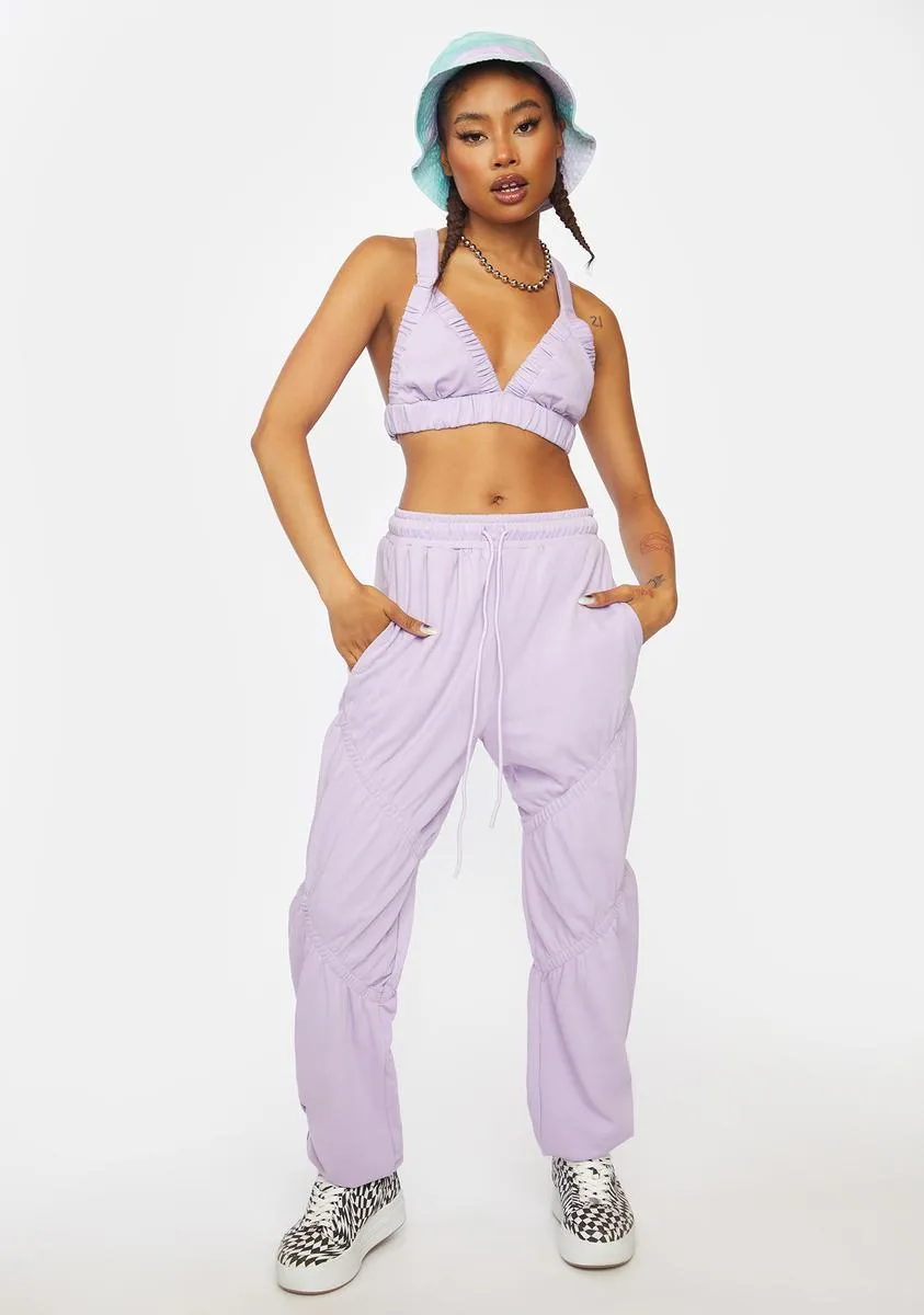 London Fog Bralette Lounge Set sold by Dolls Kill