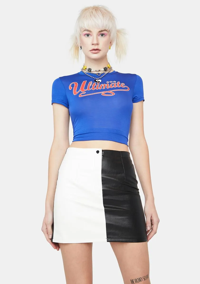 Chic Influencer Vegan Leather Skirt sold by Dolls Kill product image thumbnail 2