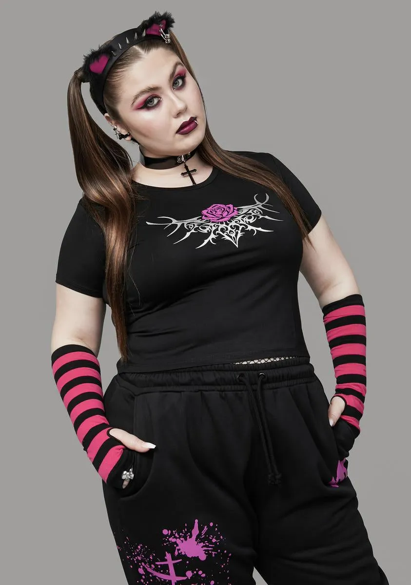 I'm Nobody's Fool Rose Graphic Tee sold by Dolls Kill product image thumbnail 2