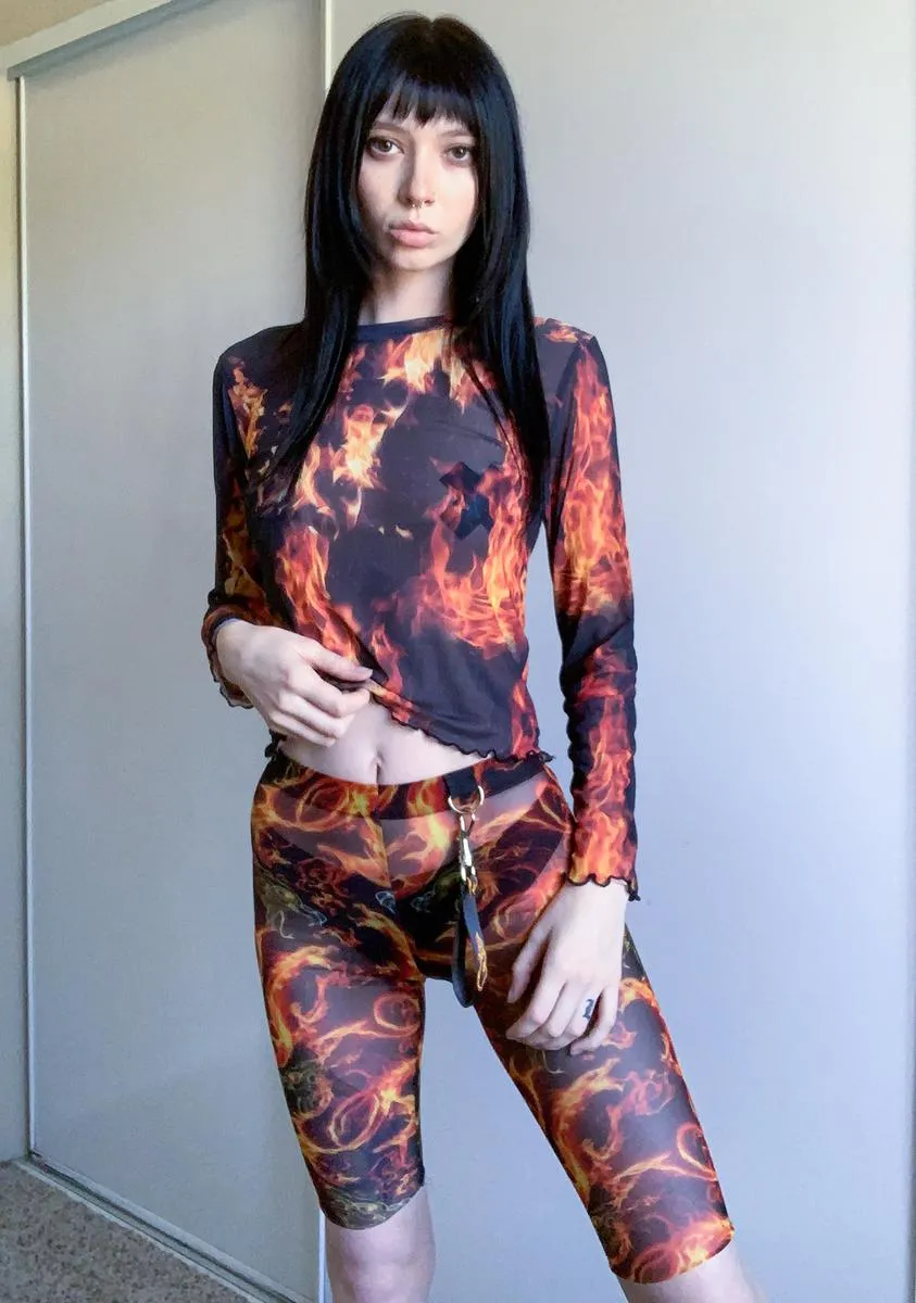 Fire Me Up Mesh Top sold by Dolls Kill product image thumbnail 5