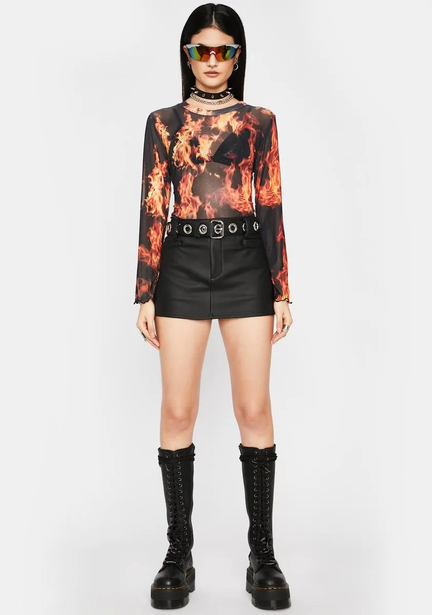 Fire Me Up Mesh Top sold by Dolls Kill product image thumbnail 3
