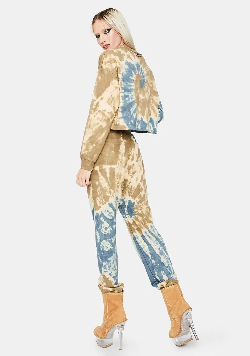 Hope You're Happy Tie Dye Sweatpants sold by Dolls Kill product image thumbnail 4