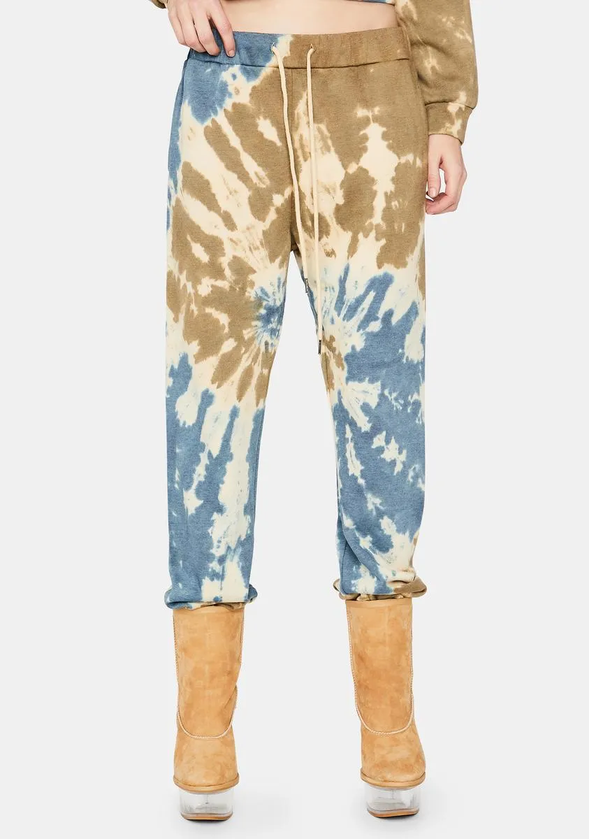 Hope You're Happy Tie Dye Sweatpants sold by Dolls Kill