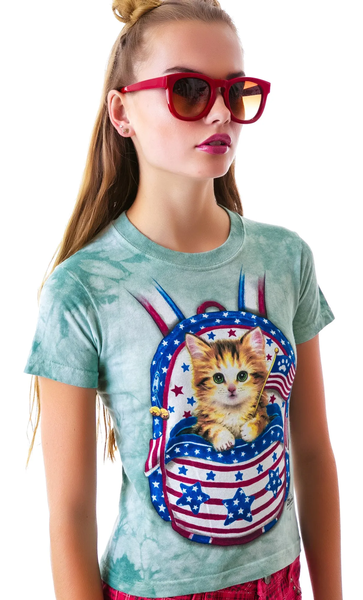 Patriotic Pussy Backpack Tee sold by Dolls Kill product image thumbnail 5