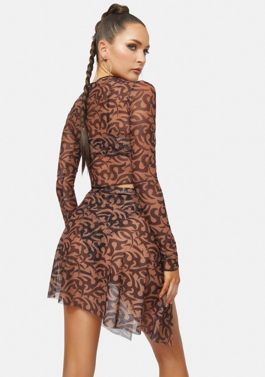 Tattoo Dido Net Mesh Pereo sold by Dolls Kill product image thumbnail 3