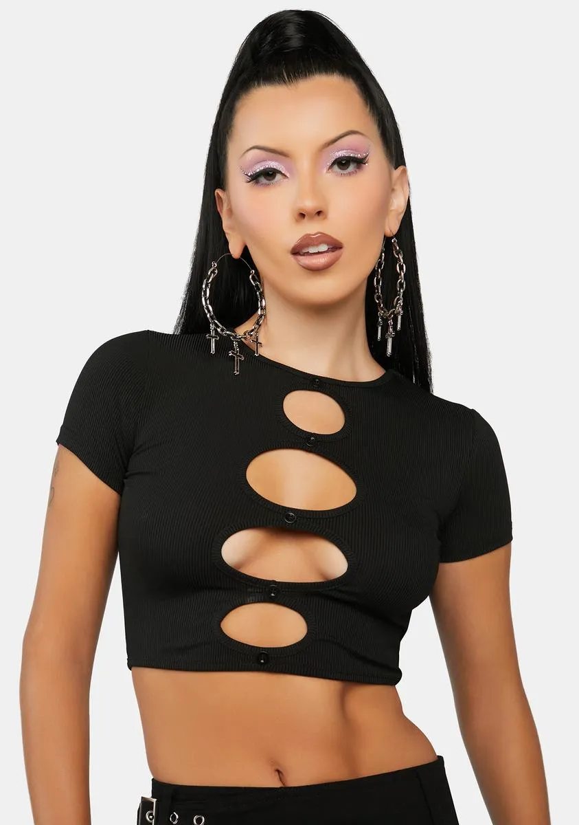 With Conviction Crop Tee sold by Dolls Kill