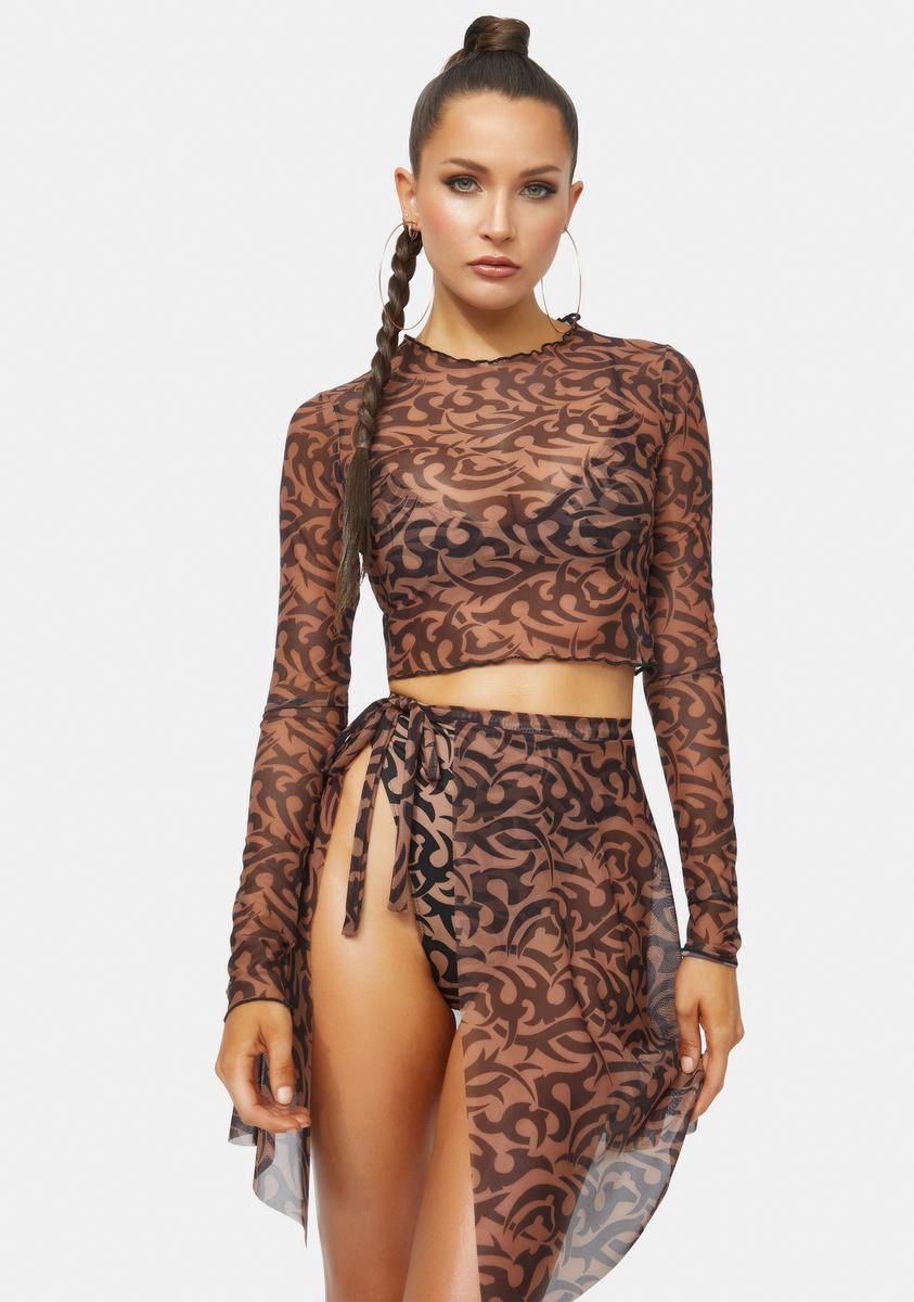 Tattoo Dido Net Mesh Pereo sold by Dolls Kill product image thumbnail 2