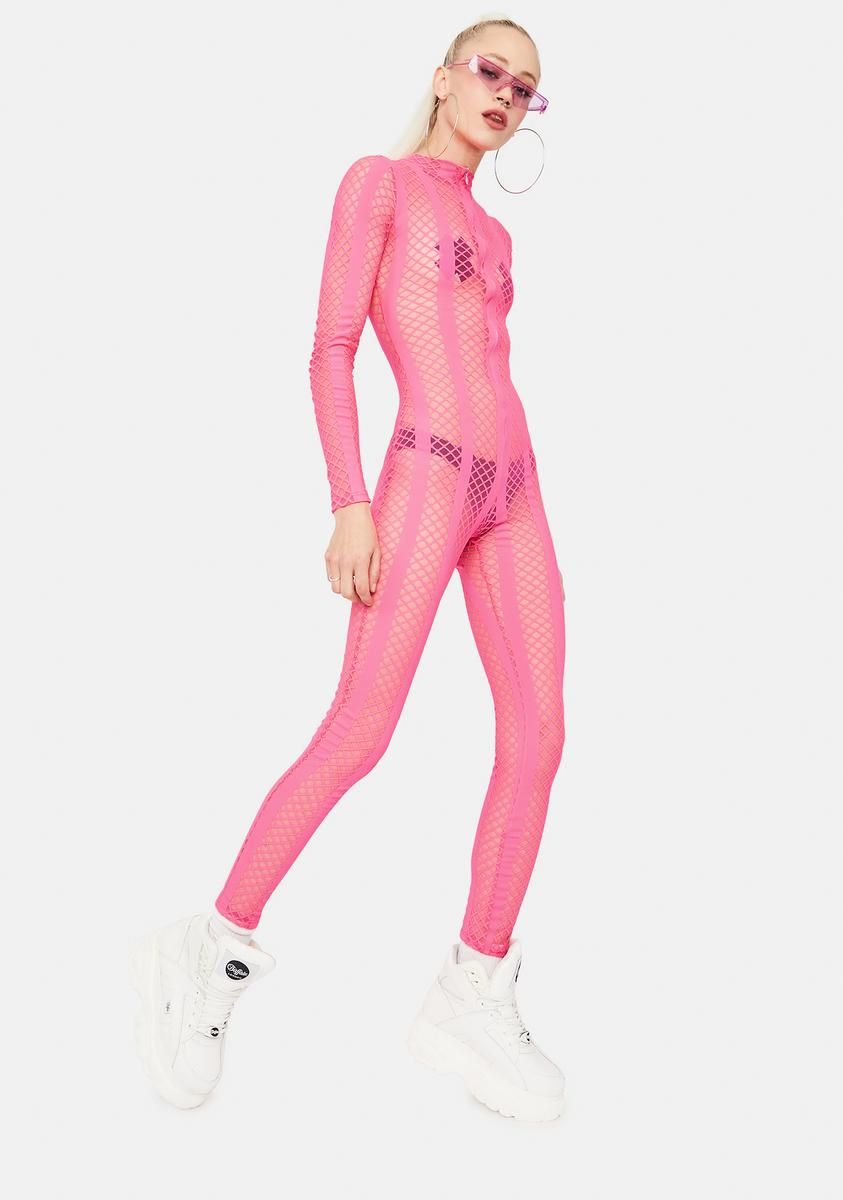 Baby Your Bad Habit Fishnet Catsuit sold by Dolls Kill product image thumbnail 2