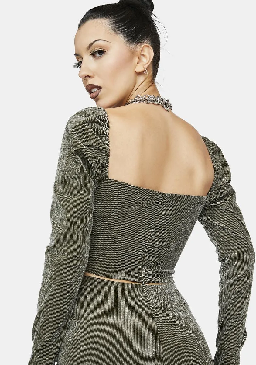 Wished And Wanted Corduroy Top sold by Dolls Kill product image thumbnail 4