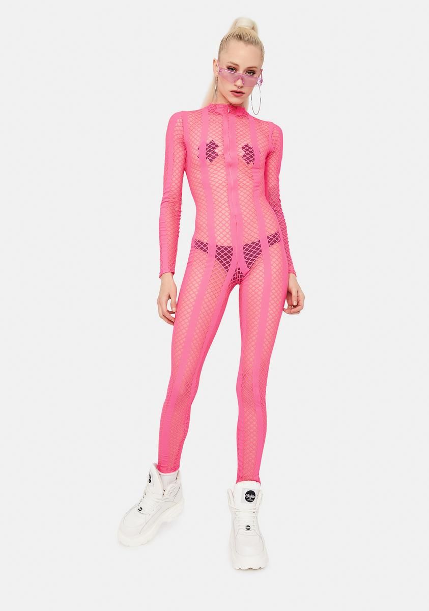 Baby Your Bad Habit Fishnet Catsuit sold by Dolls Kill product image thumbnail 3
