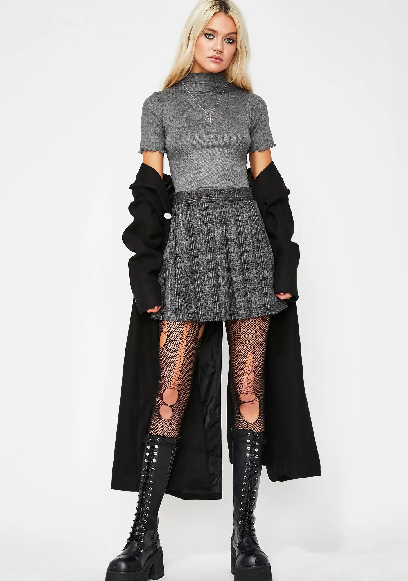 Babe Academy Pleated Skirt sold by Dolls Kill product image thumbnail 2