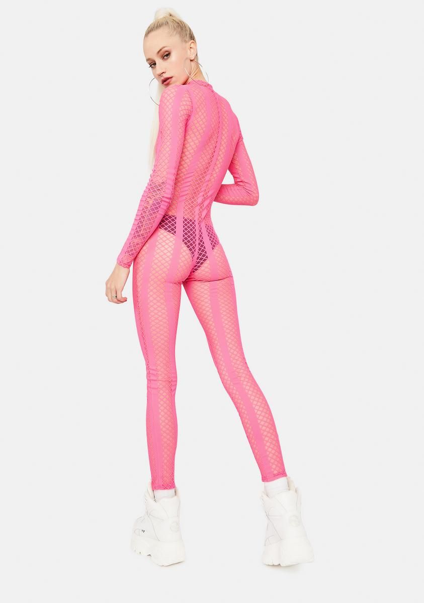 Baby Your Bad Habit Fishnet Catsuit sold by Dolls Kill product image thumbnail 4