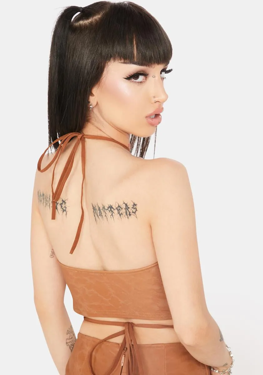 Real Baddie Status Halter Top sold by Dolls Kill product image thumbnail 4