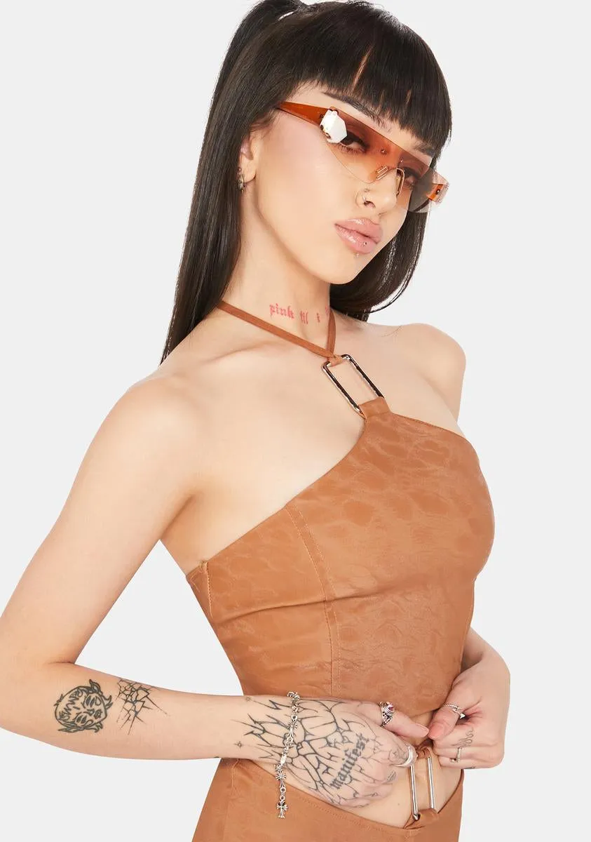 Real Baddie Status Halter Top sold by Dolls Kill product image thumbnail 2