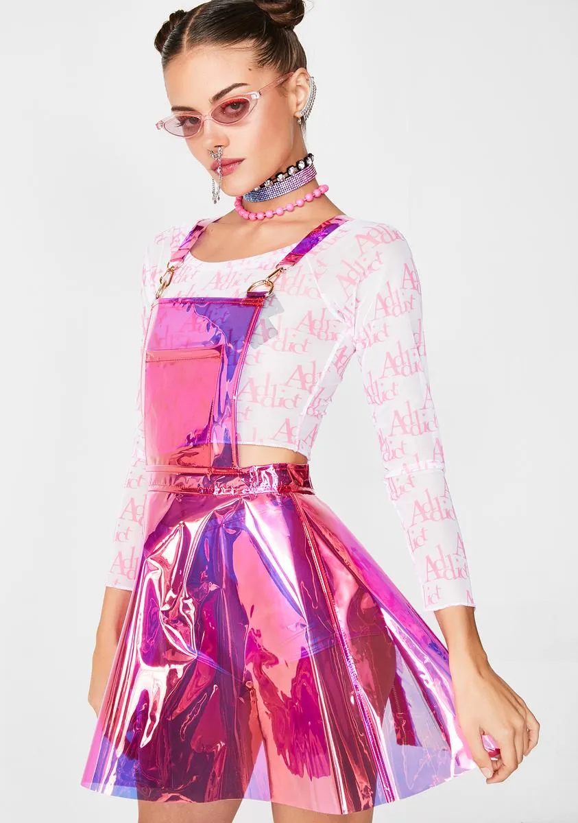 Candy Gurl Hologram Overall Dress sold by Dolls Kill product image thumbnail 2
