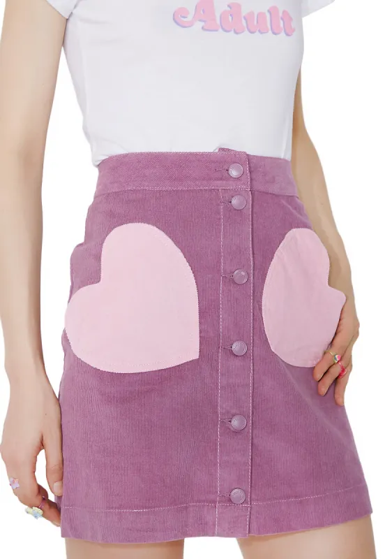 Pink Pocket Purple Skirt sold by Dolls Kill