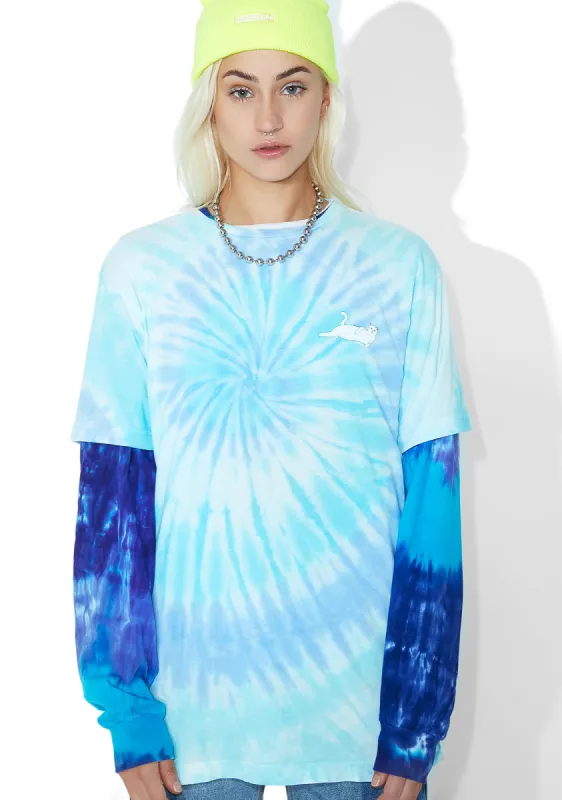 Castanza Spiral Tie Dye Tee sold by Dolls Kill