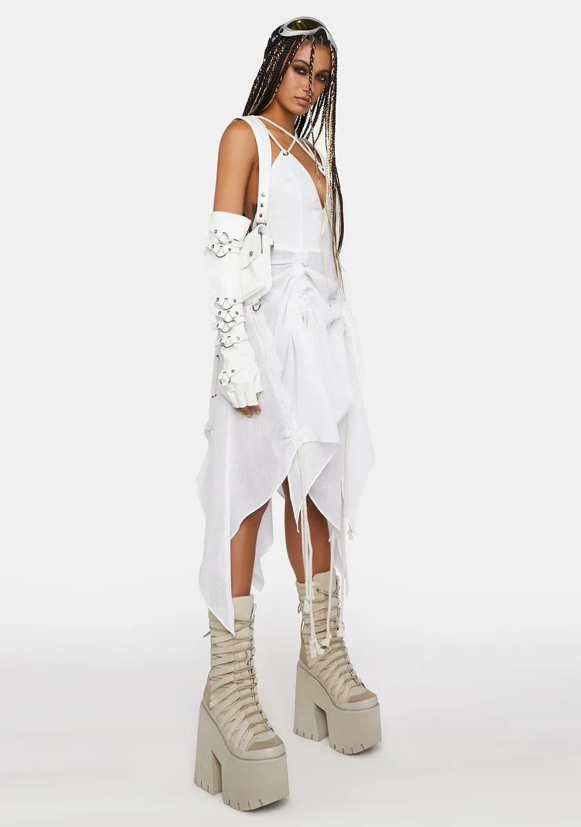 Compression Rope Lace-Up Midi Dress sold by Dolls Kill product image thumbnail 4