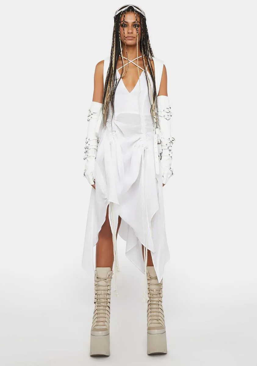 Compression Rope Lace-Up Midi Dress sold by Dolls Kill