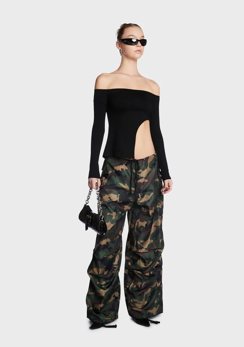 Camo Nylon Cargo Pants sold by Dolls Kill product image thumbnail 3