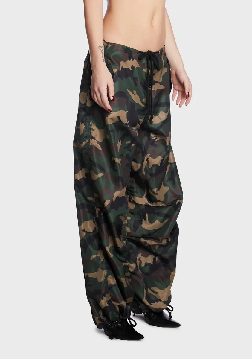 Camo Nylon Cargo Pants sold by Dolls Kill product image thumbnail 4