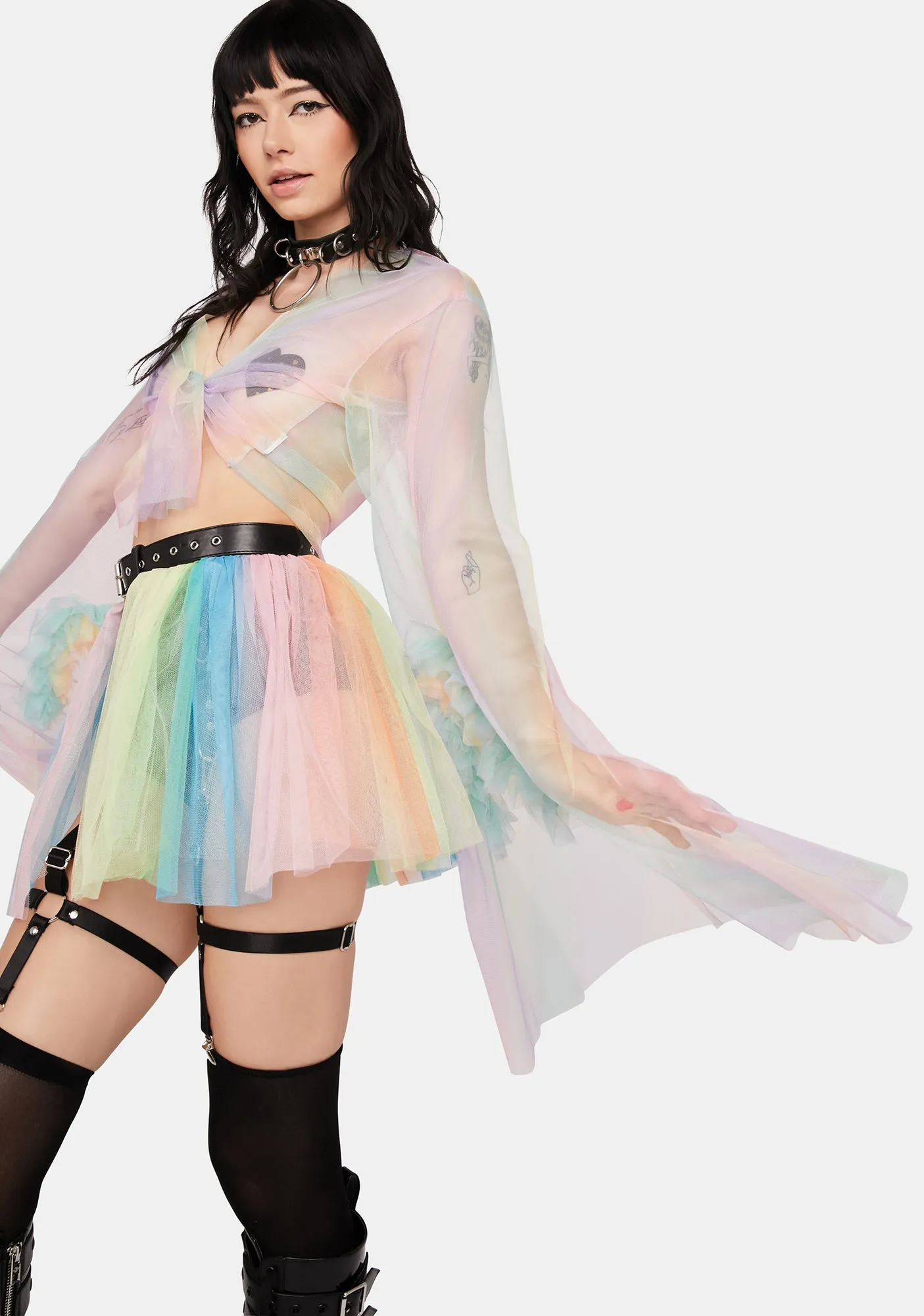 Sublime Scene Bell Sleeve Top sold by Dolls Kill product image thumbnail 5