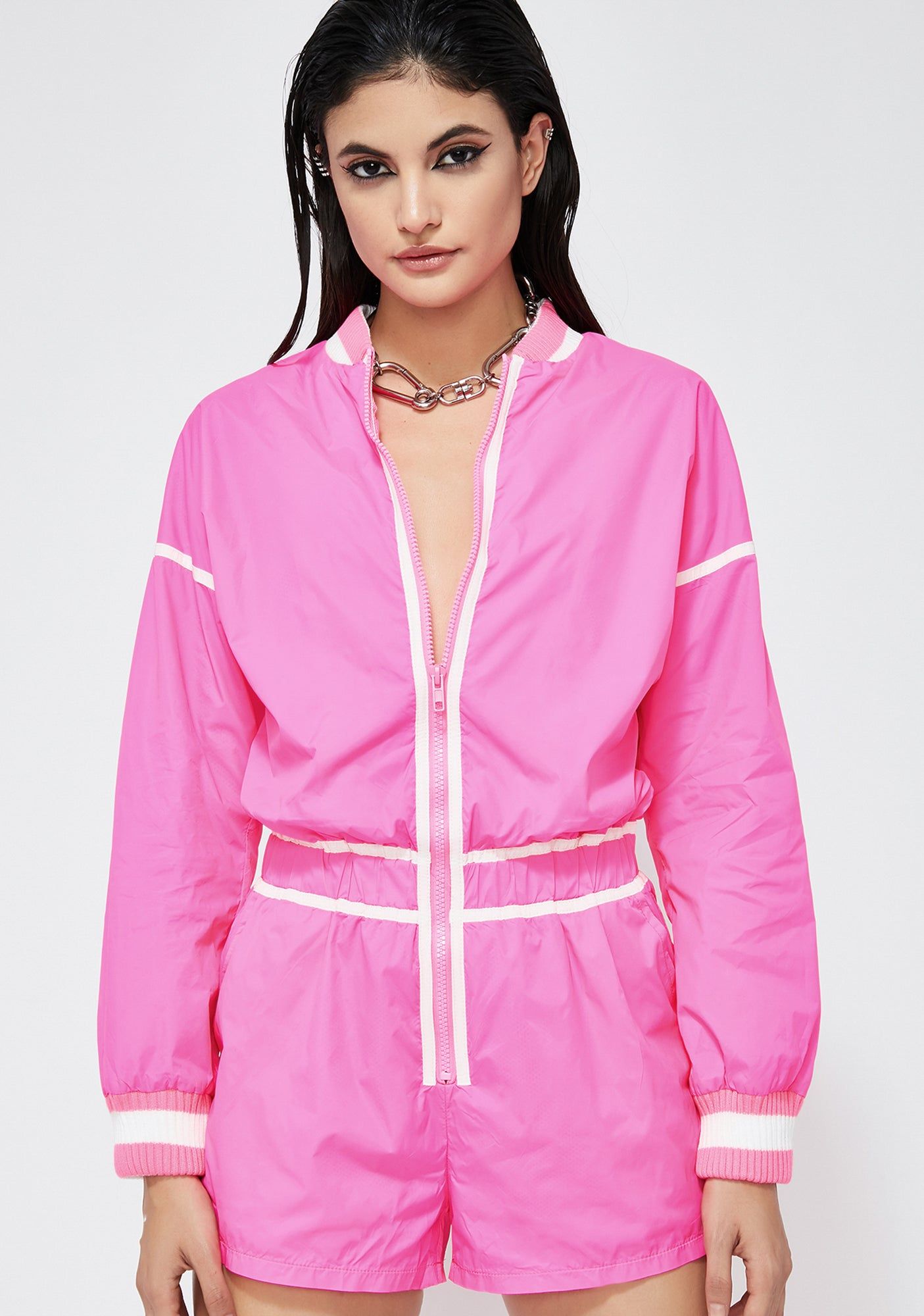 Vain Gang Zip Up Romper sold by Dolls Kill product image thumbnail 2