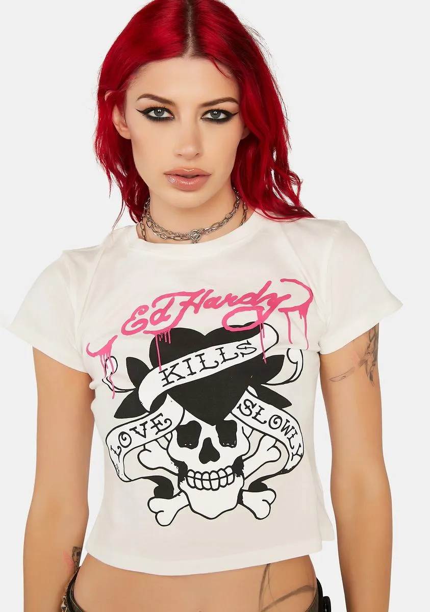 Love Kills Slowly Graphic Tee sold by Dolls Kill