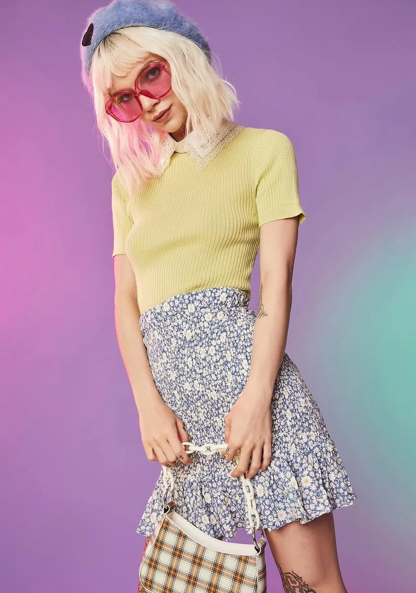 Sage Love And Light Knit Top sold by Dolls Kill product image thumbnail 2