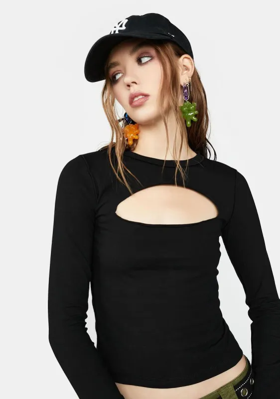 Keep Your Cool Long Sleeve Top sold by Dolls Kill