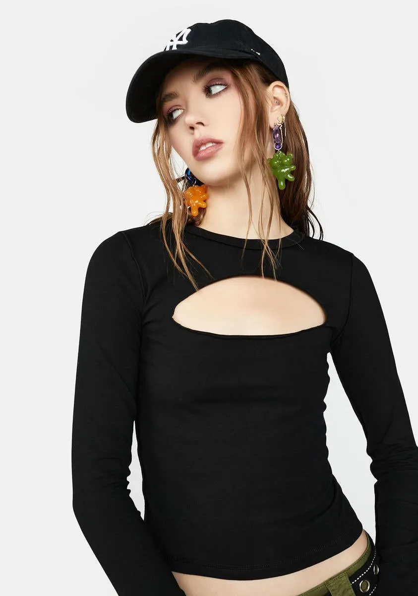 Keep Your Cool Long Sleeve Top sold by Dolls Kill