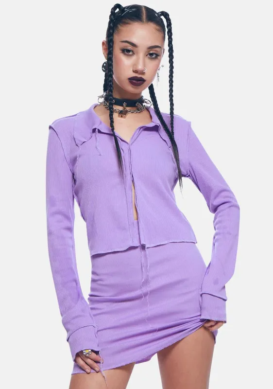 Some Drama Exposed Stitch Skirt Set sold by Dolls Kill